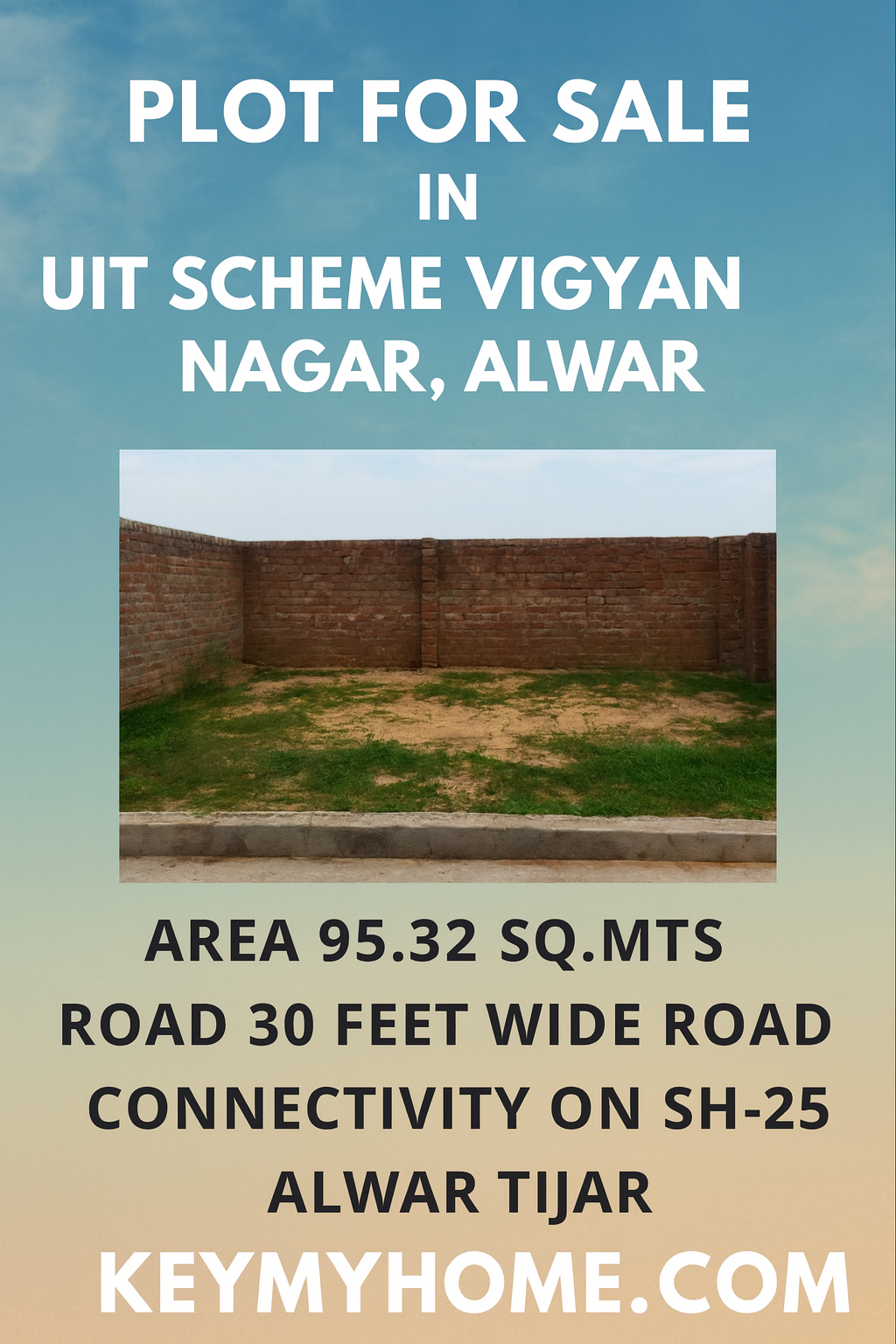 Plot for Sale in Vigyan Nagar, Alwar – UIT Scheme