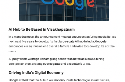 Google Commits $15 Billion to Build Major AI Hub in India