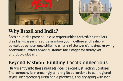 H&M Targets Brazil and India as Spending Slows in the US and Europe