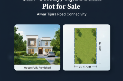 House for Sale in Shiv Colony, Tijara Fatak, Alwar – 20×64 Size | 4 Bedrooms