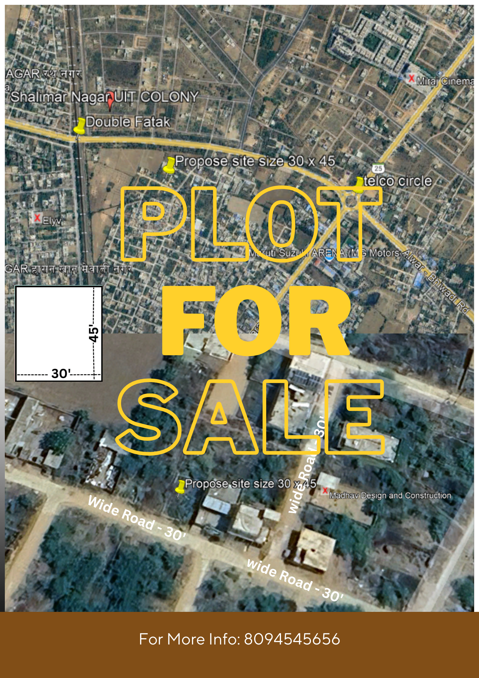 Prime Plot for Sale | Bhagwanpura| alwar no.1 | 150 Sq.Yd. (30x45) | Excellent Connectivity